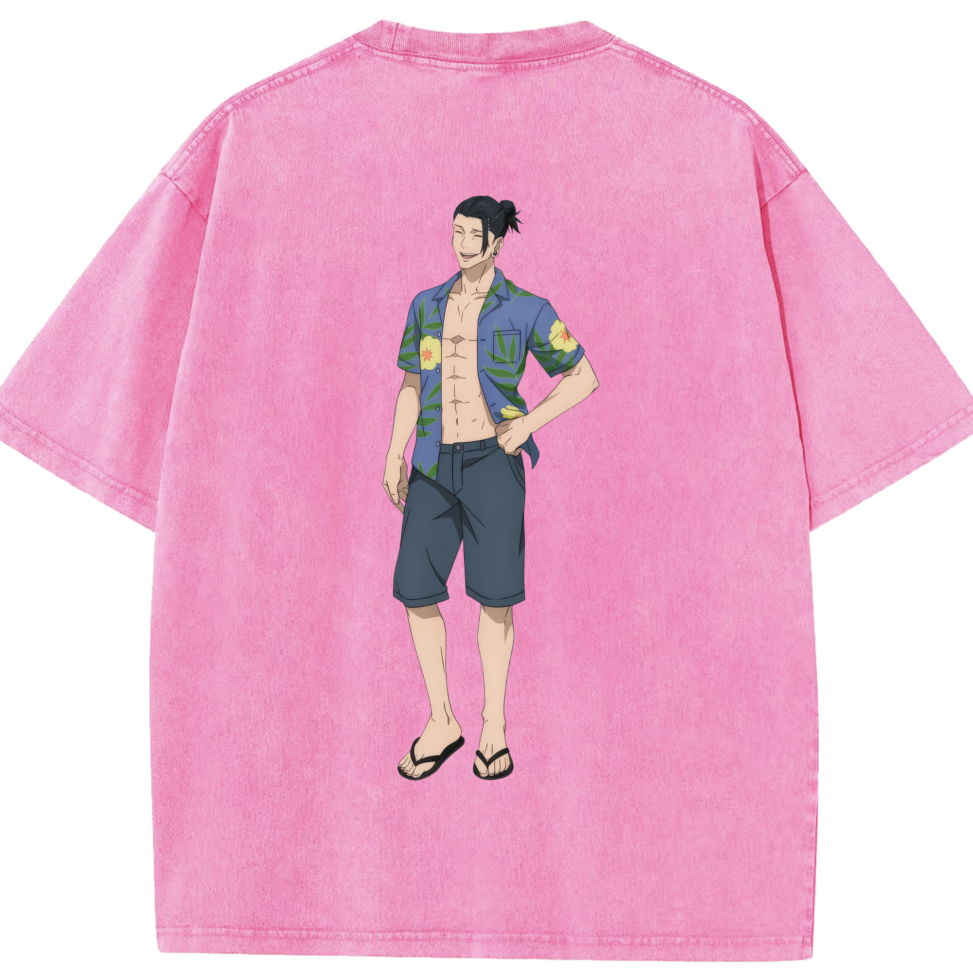 （画像用） 呪術廻戦 Jujutsu Kaisen 綿100% ヴィンテージ風 半袖Tシャツ（背面プリント）